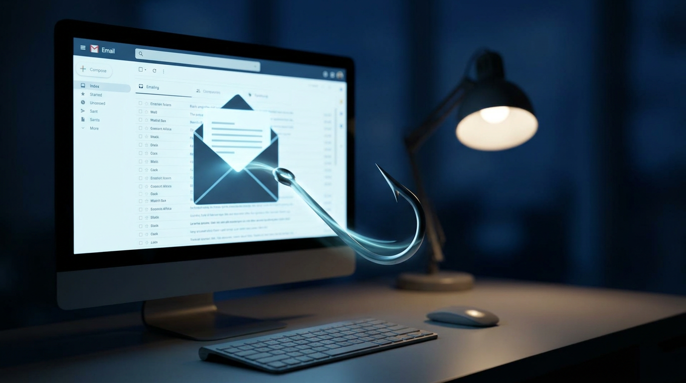 Phishing email concept